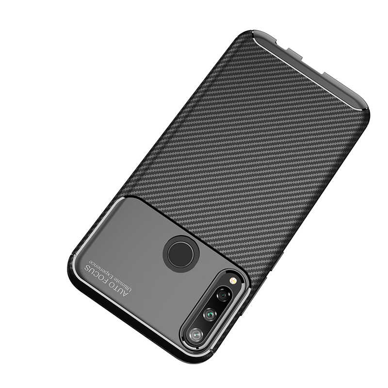 Huawei P40 Lite E Kılıf Zore Negro Silikon Kapak Kahverengi
