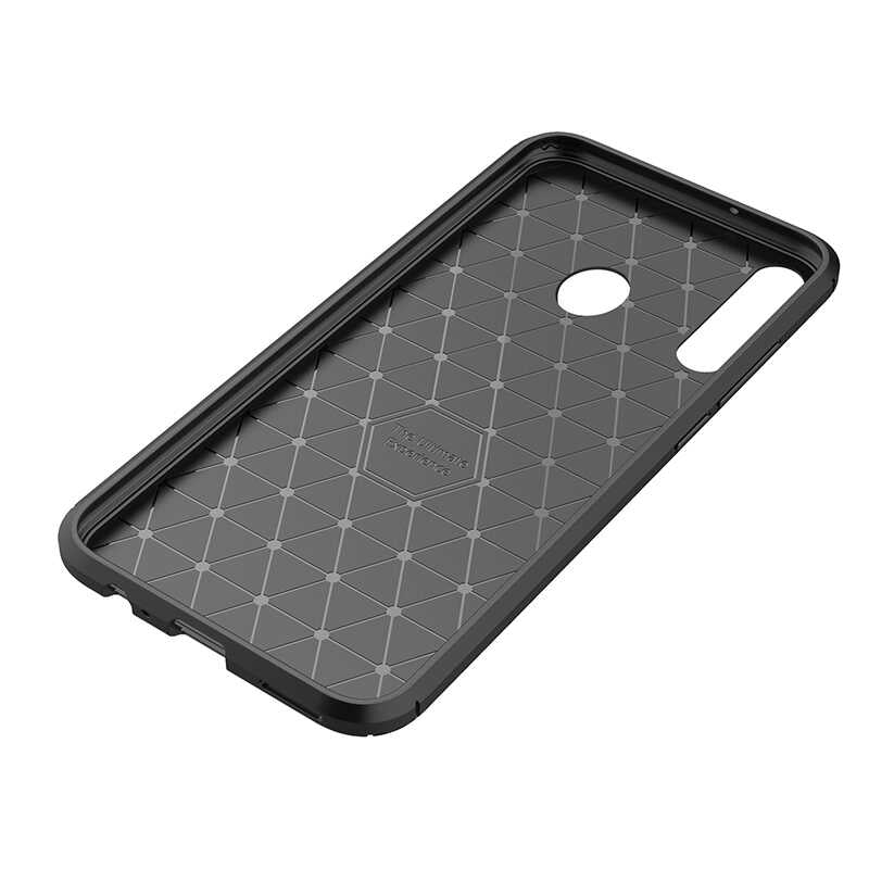 Huawei P40 Lite E Kılıf Zore Negro Silikon Kapak Kahverengi