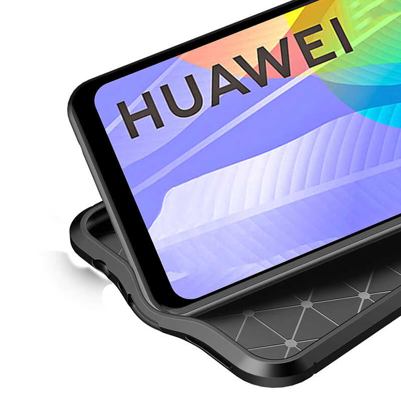 Huawei P40 Lite E Kılıf Zore Niss Silikon Kapak Lacivert