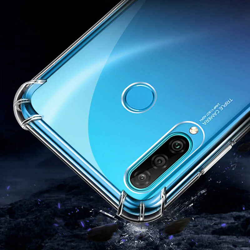 Huawei P40 Lite E Kılıf Zore Nitro Anti Shock Silikon Renksiz