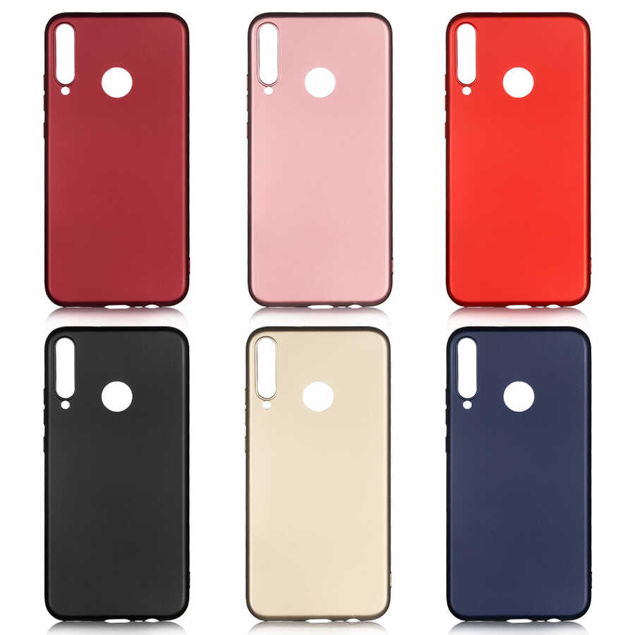 Huawei P40 Lite E Kılıf Zore Premier Silikon Kapak Saks Mavi