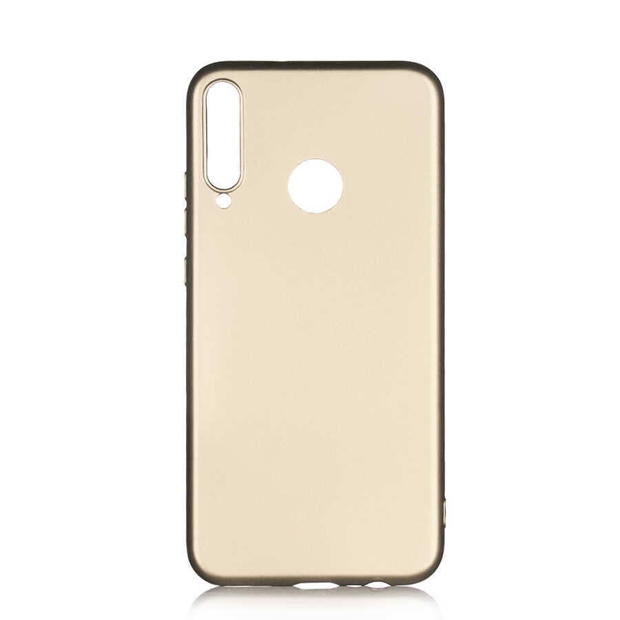 Huawei P40 Lite E Kılıf Zore Premier Silikon Kapak Gold