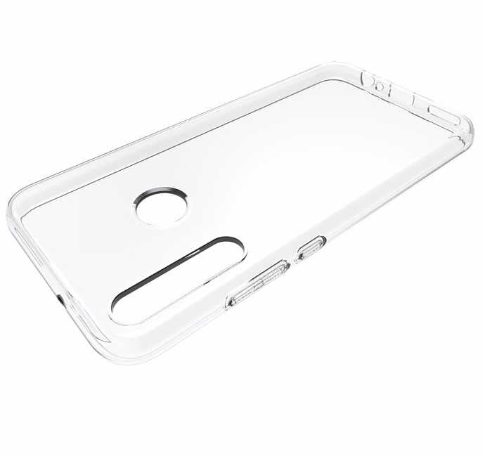 Huawei P40 Lite E Kılıf Zore Süper Silikon Kapak Renksiz