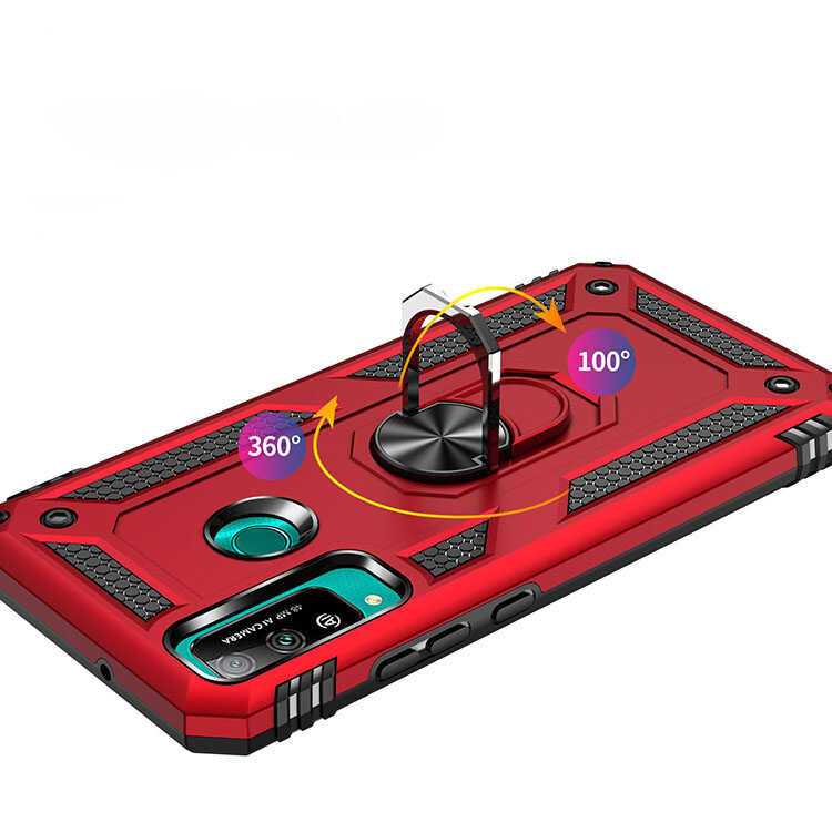 Huawei P40 Lite E Kılıf Zore Vega Kapak Siyah
