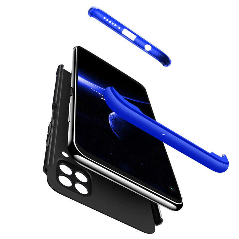 Huawei P40 Lite Kılıf Zore Ays Kapak Mavi