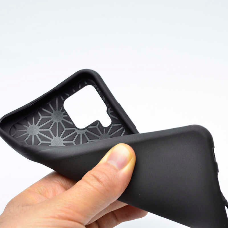 Huawei P40 Lite Kılıf Zore Biye Silikon Siyah