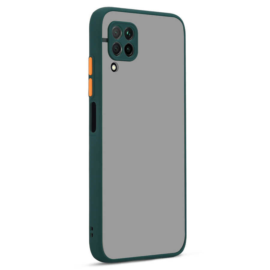 Huawei P40 Lite Kılıf Zore Hux Kapak Koyu Yeşil