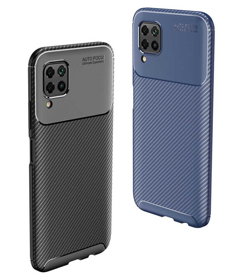 Huawei P40 Lite Kılıf Zore Negro Silikon Kapak Siyah