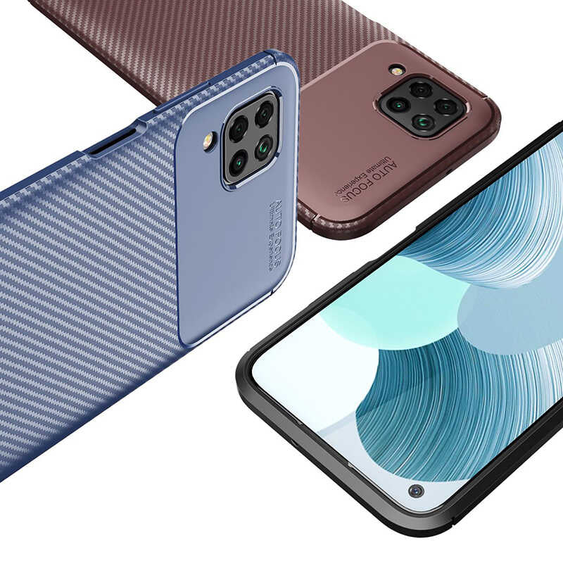 Huawei P40 Lite Kılıf Zore Negro Silikon Kapak Siyah