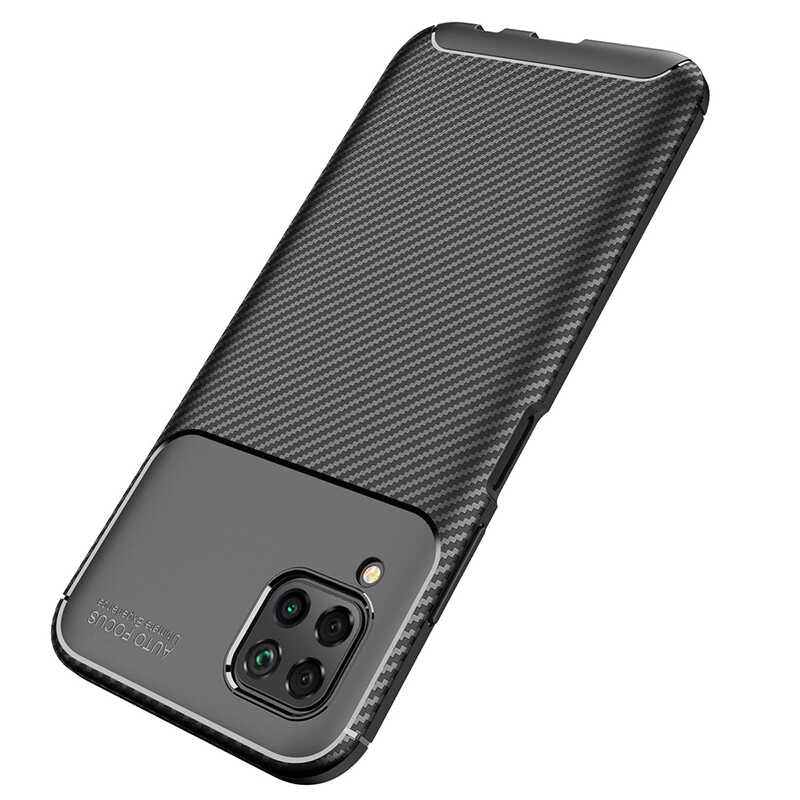 Huawei P40 Lite Kılıf Zore Negro Silikon Kapak Siyah
