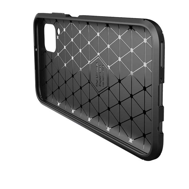 Huawei P40 Lite Kılıf Zore Negro Silikon Kapak Kahverengi