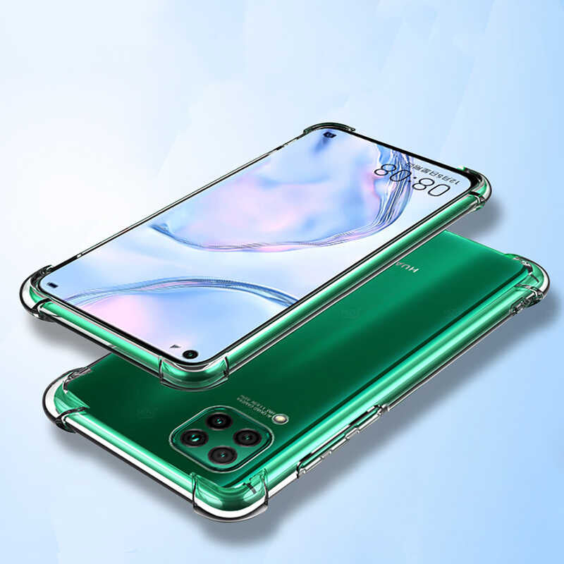 Huawei P40 Lite Kılıf Zore Nitro Anti Shock Silikon Renksiz
