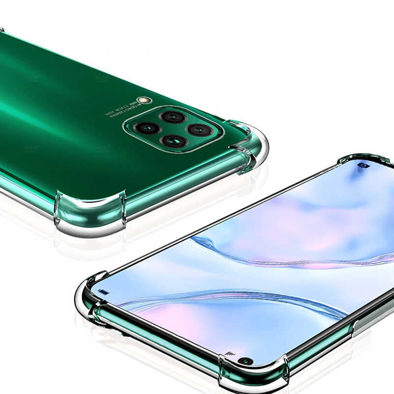 Huawei P40 Lite Kılıf Zore Nitro Anti Shock Silikon Renksiz