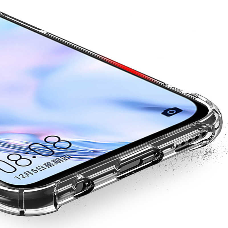 Huawei P40 Lite Kılıf Zore Nitro Anti Shock Silikon Renksiz