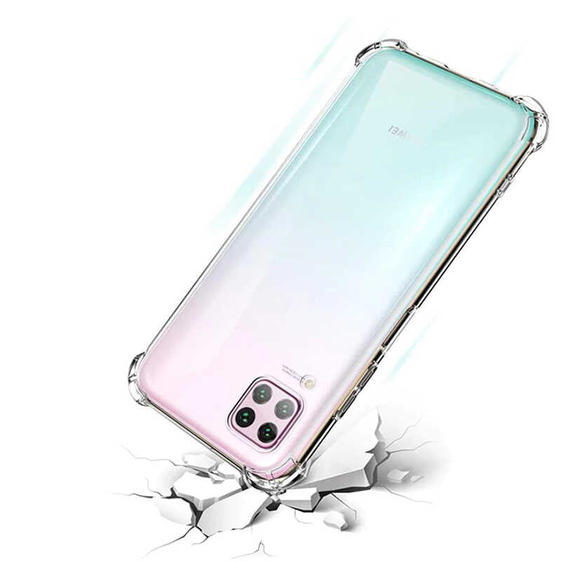 Huawei P40 Lite Kılıf Zore Nitro Anti Shock Silikon Renksiz