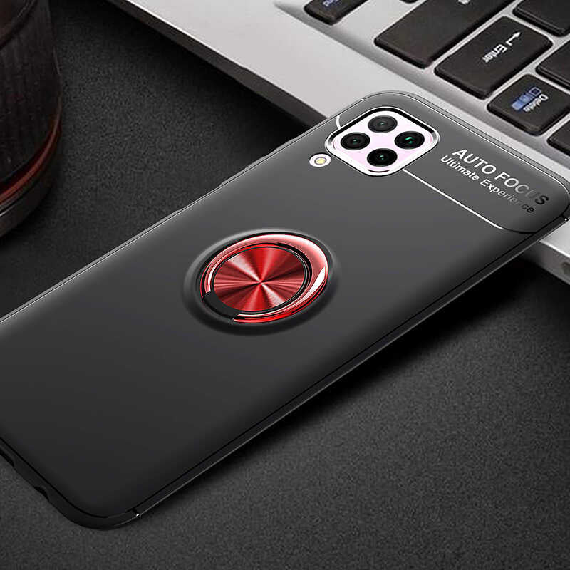 Huawei P40 Lite Kılıf Zore Ravel Silikon Kapak Kırmızı