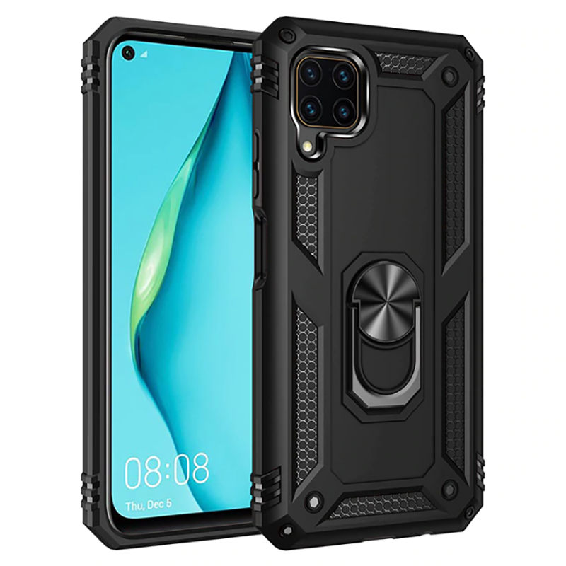 Huawei P40 Lite Kılıf Zore Vega Kapak Siyah