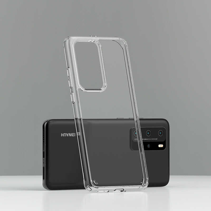 Huawei P40 Pro Kılıf Zore Coss Kapak Renksiz