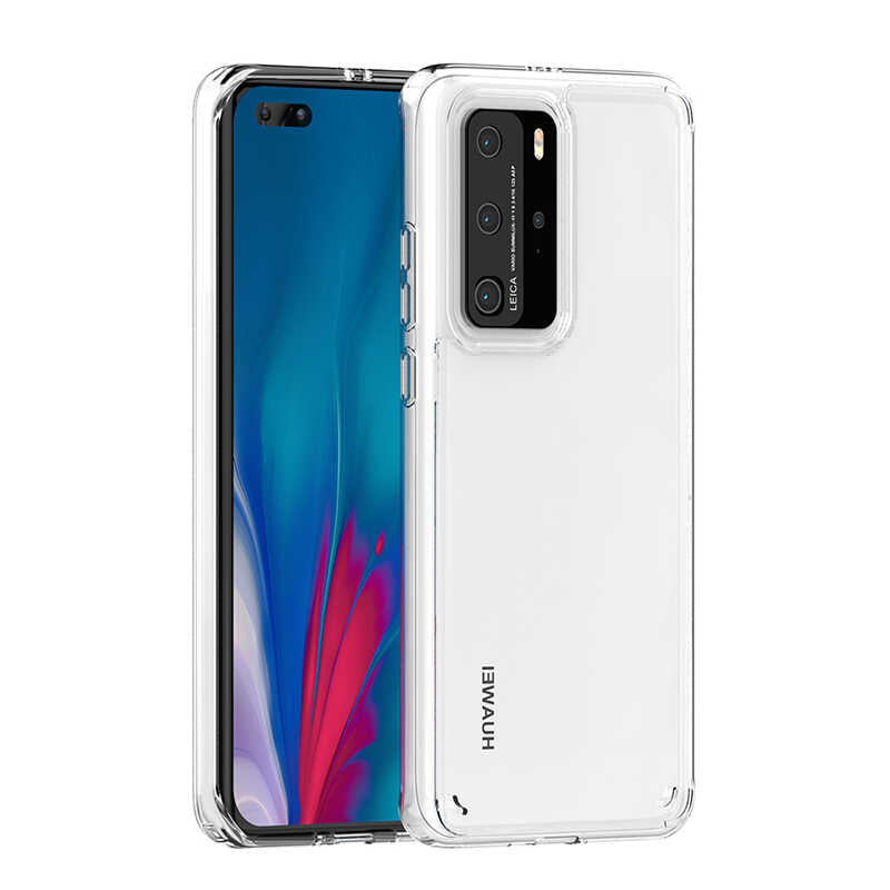 Huawei P40 Pro Kılıf Zore Coss Kapak Renksiz