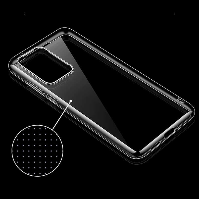 Huawei P40 Kılıf Zore Süper Silikon Kapak Renksiz