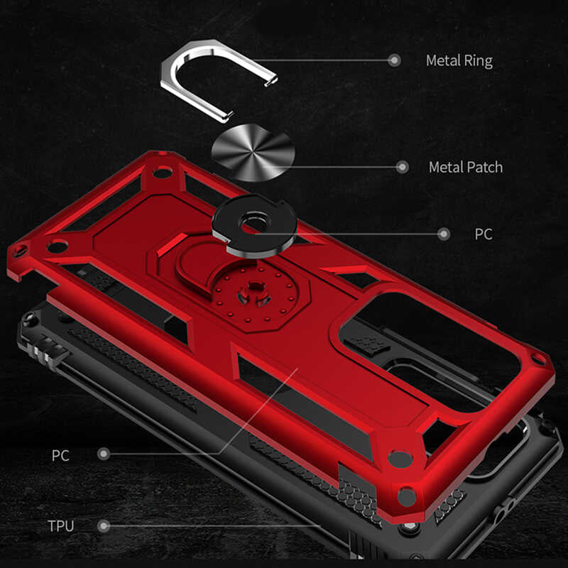 Huawei P40 Pro Kılıf Zore Vega Kapak Mavi
