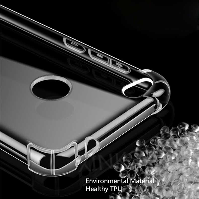 Huawei P9 Lite 2017 Kılıf Zore Nitro Anti Shock Silikon Renksiz