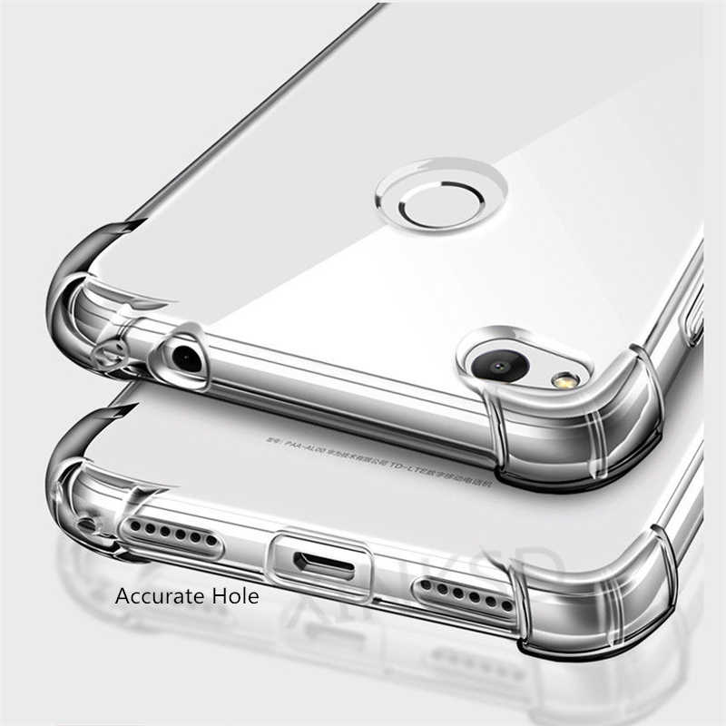 Huawei P9 Lite 2017 Kılıf Zore Nitro Anti Shock Silikon Renksiz