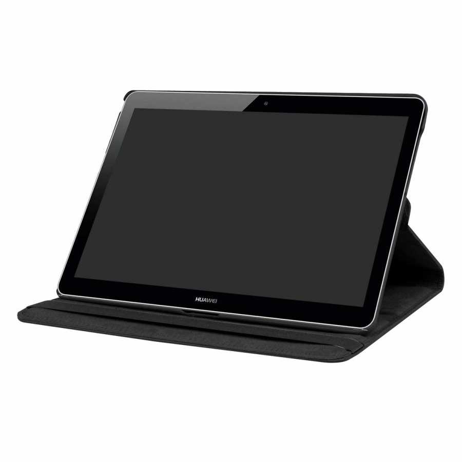 Huawei T3 10 inc Zore Dönebilen Standlı Kılıf Pembe Açık