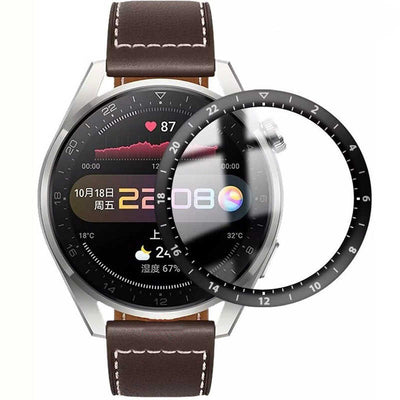 Huawei Watch 3 Pro Zore PMMA Pet Saat Ekran Koruyucu Siyah