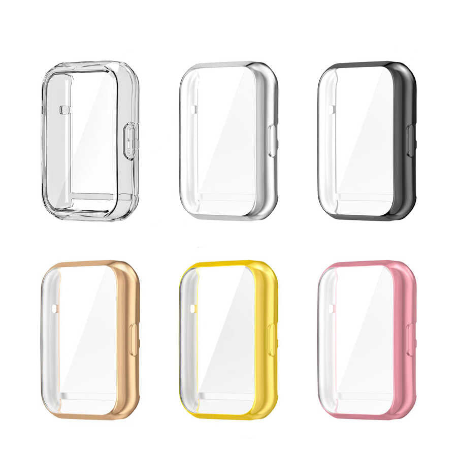 Huawei Watch Fit 2 Zore Watch Gard 02 Koruyucu Silikon Gümüş