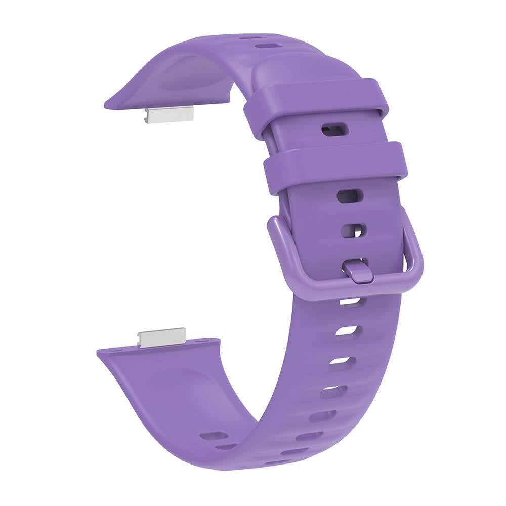 Huawei Watch Fit 3 Band Serisi Klasik Kordon Silikon Strap Kayış Gri