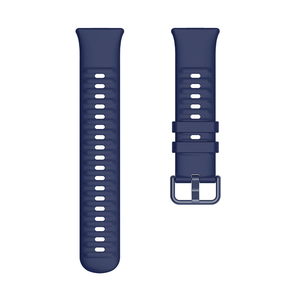 Huawei Watch Fit 3 Band Serisi Klasik Kordon Silikon Strap Kayış Lacivert