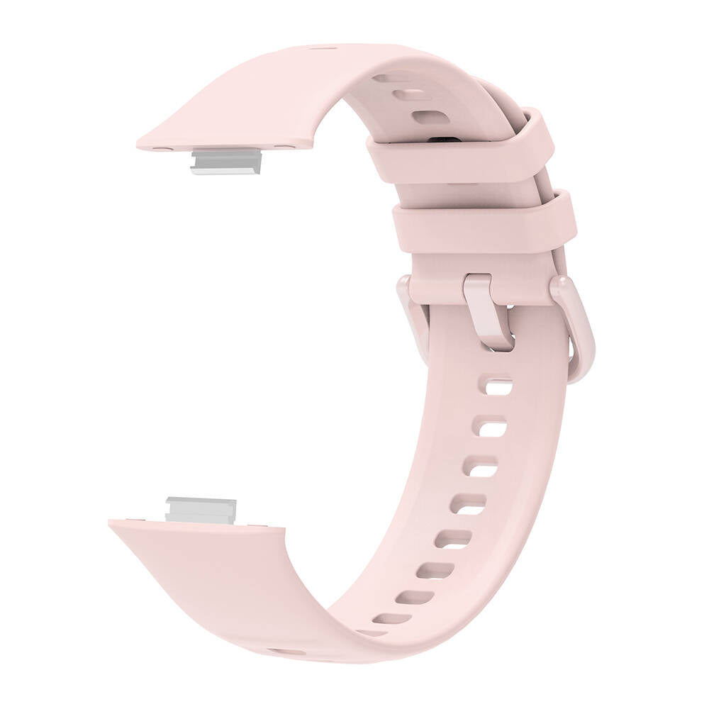 Huawei Watch Fit 3 Band Serisi Klasik Kordon Silikon Strap Kayış Gri