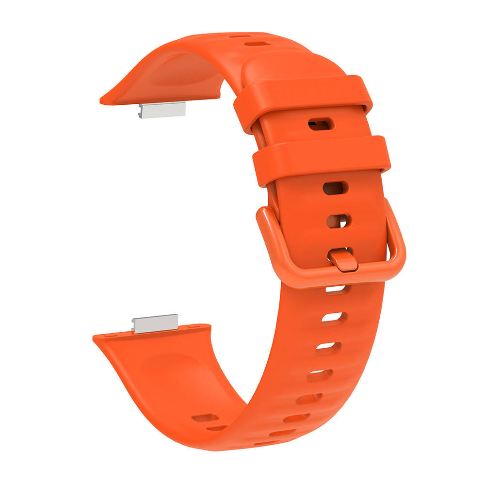 Huawei Watch Fit 3 Band Serisi Klasik Kordon Silikon Strap Kayış Siyah