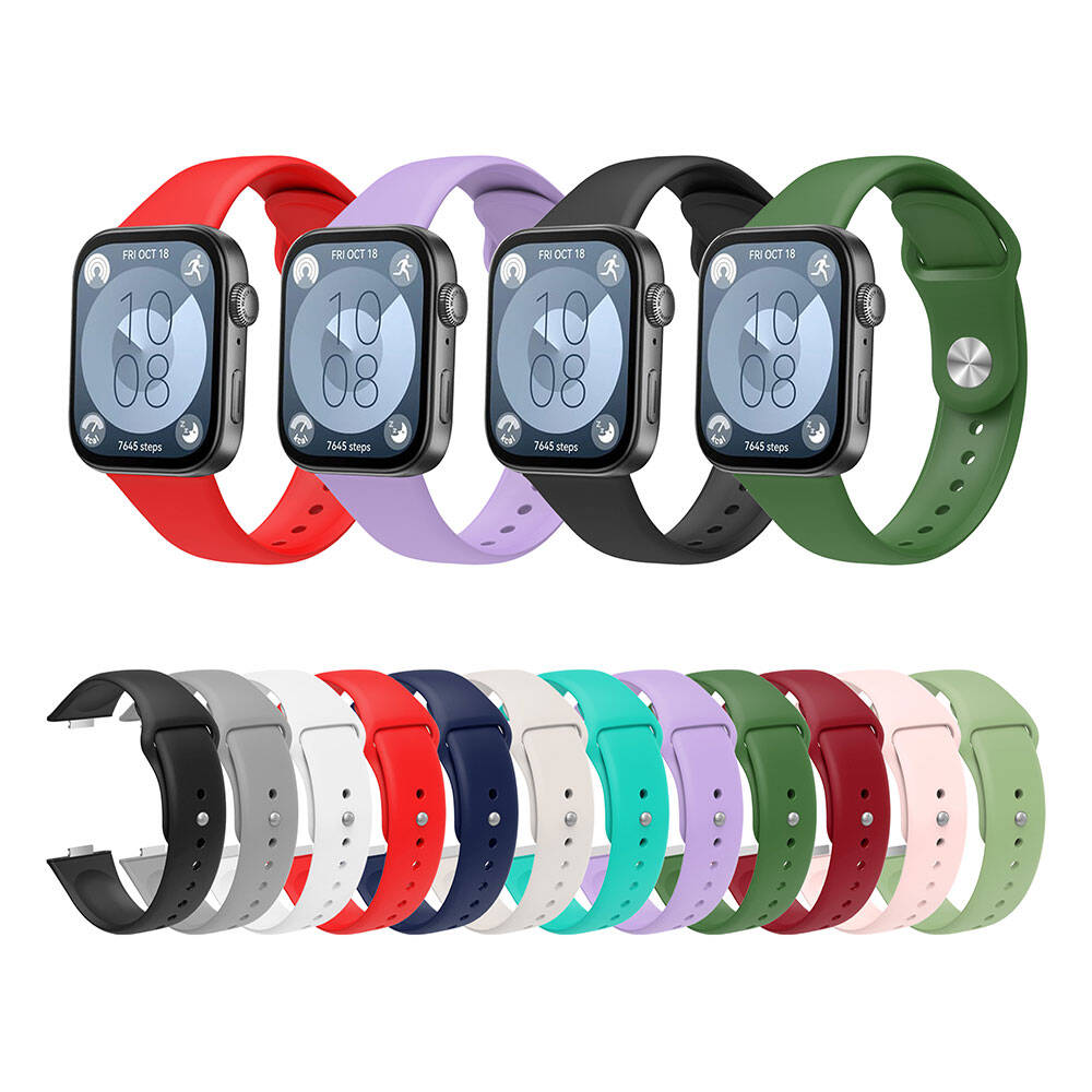 Huawei Watch Fit 3 KRD-11 22mm Silikon Kordon Koyu Yeşil