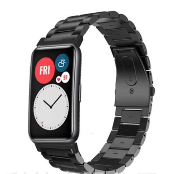 Huawei Watch Fit Metal Kordon Dönüştürücü Gümüş