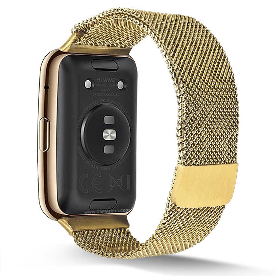 Huawei Watch Fit Zore KRD-01 Metal Kordon Gold