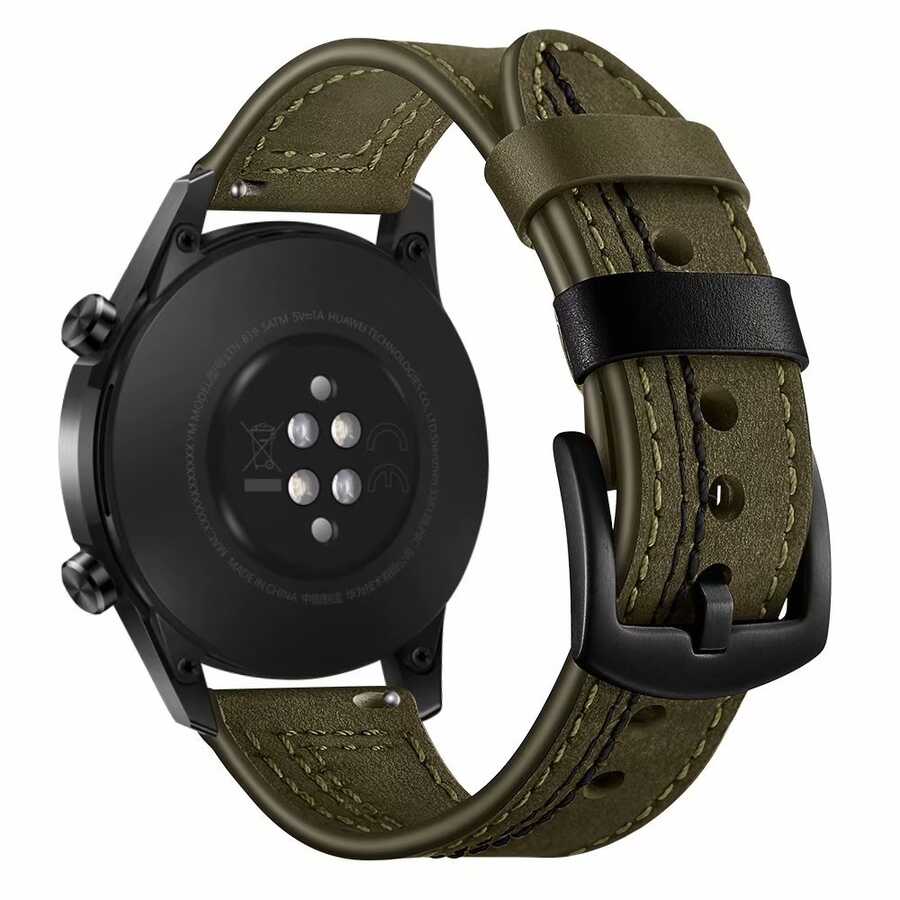 Huawei Watch GT 3 42mm KRD-19 Deri Kordon Yeşil