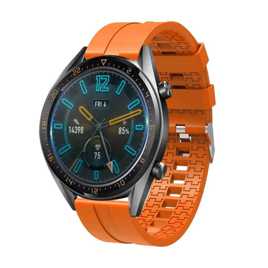 Huawei Watch GT 3 46mm KRD-23 Silikon Kordon Turuncu