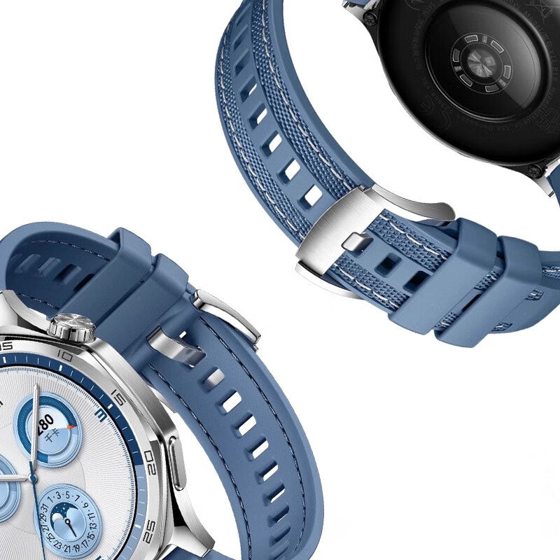 Huawei Watch GT 5 Zore KRD-128 Silikon Kordon Mavi