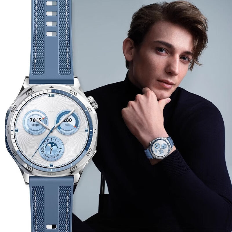 Huawei Watch GT 5 Zore KRD-128 Silikon Kordon Siyah