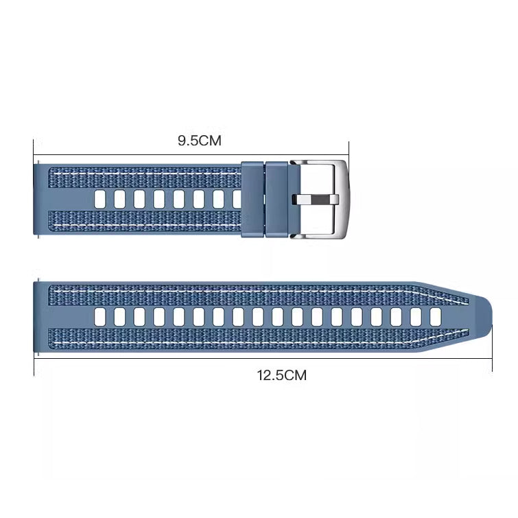 Huawei Watch GT 5 Zore KRD-128 Silikon Kordon Mavi