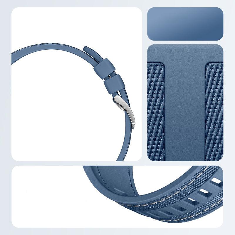 Huawei Watch GT 5 Zore KRD-128 Silikon Kordon Mavi
