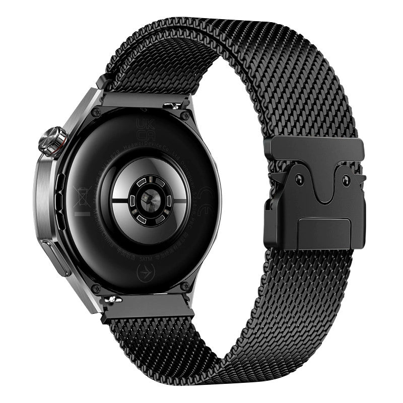 Huawei Watch GT4 41mm Zore KRD-25 Metal Hasır Kordon Siyah