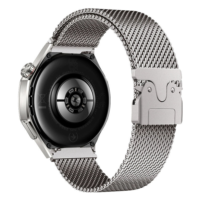 Huawei Watch GT4 41mm Zore KRD-25 Metal Hasır Kordon Siyah