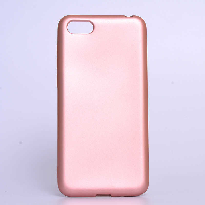 Huawei Y5 2018 Kılıf Zore Premier Silikon Kapak Rose Gold