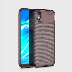 Huawei Y5 2019 Kılıf Zore Negro Silikon Kapak Kahverengi