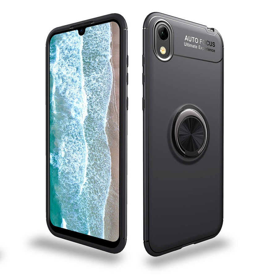 Huawei Y5 2019 Kılıf Zore Ravel Silikon Kapak Siyah
