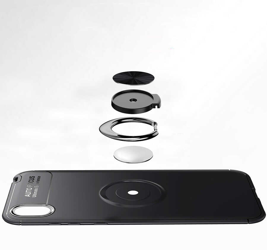 Huawei Y5 2019 Kılıf Zore Ravel Silikon Kapak Siyah