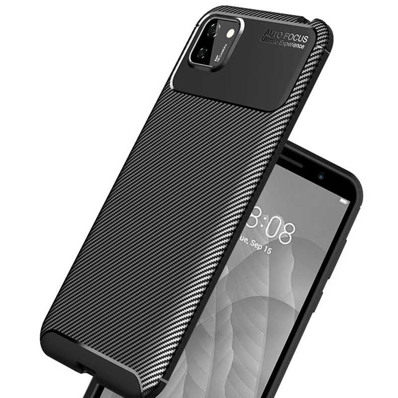 Huawei Y5P Kılıf Zore Negro Silikon Kapak Kahverengi